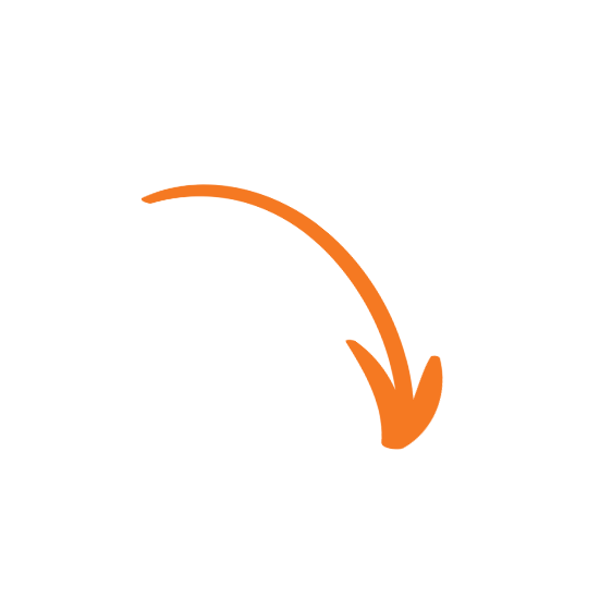 A curved orange arrow pointing downward and to the right.